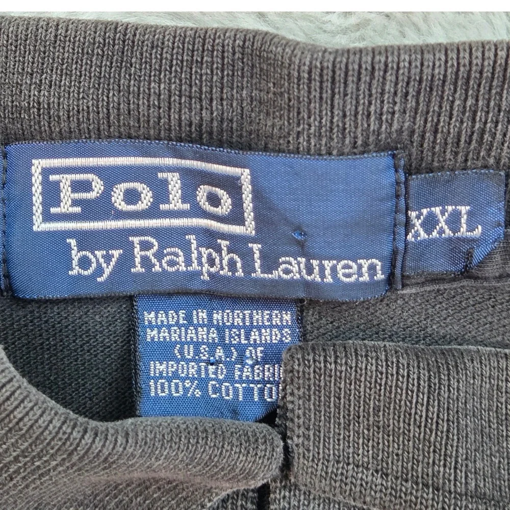 VTG Polo Ralph Lauren Polo Shirt Mens XXL Short Sleeve Pique Pony Logo Made USA